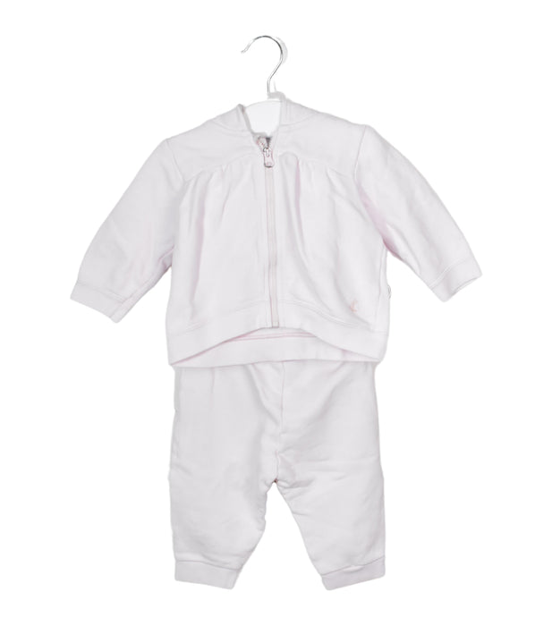 A Pink Pants Sets from Petit Bateau in size 3-6M for girl. (Front View)