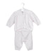 A Pink Pants Sets from Petit Bateau in size 3-6M for girl. (Front View)