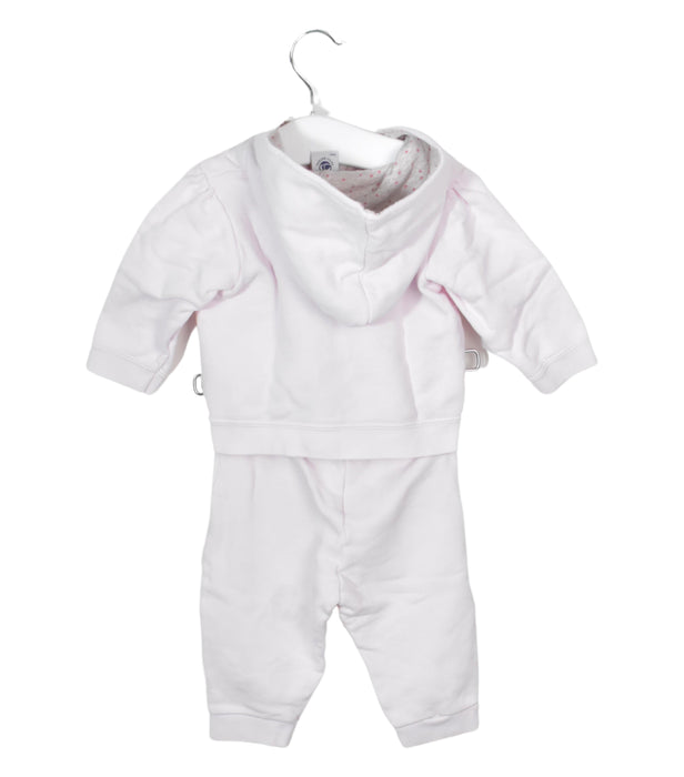 A Pink Pants Sets from Petit Bateau in size 3-6M for girl. (Back View)