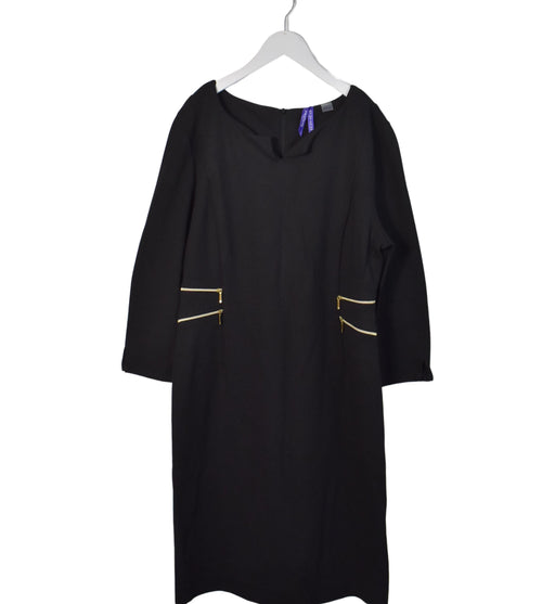 A Black Long Sleeve Dresses from Seraphine in size M for maternity. (Front View)