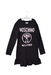 A Black Long Sleeve Dresses from Moschino in size 10Y for girl. (Back View)