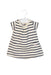 A White Short Sleeve Dresses from Petit Bateau in size 3-6M for girl. (Front View)