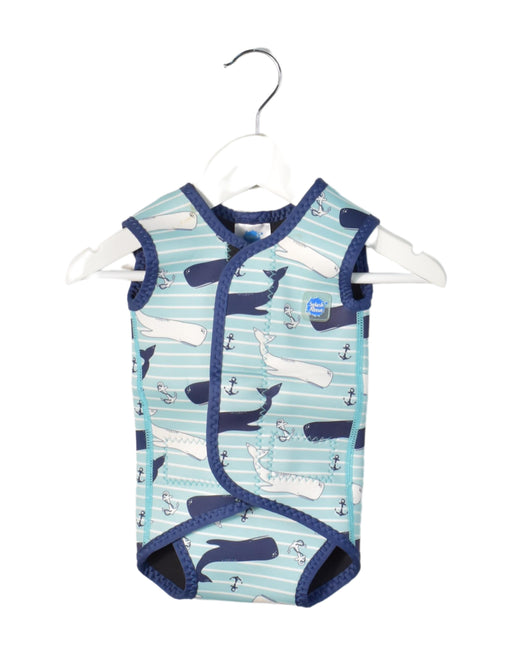 A Blue Wetsuits from Splash About in size S for neutral. (Front View)