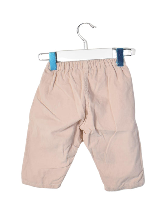 A Pink Casual Pants from Petit Bateau in size 6-12M for girl. (Back View)