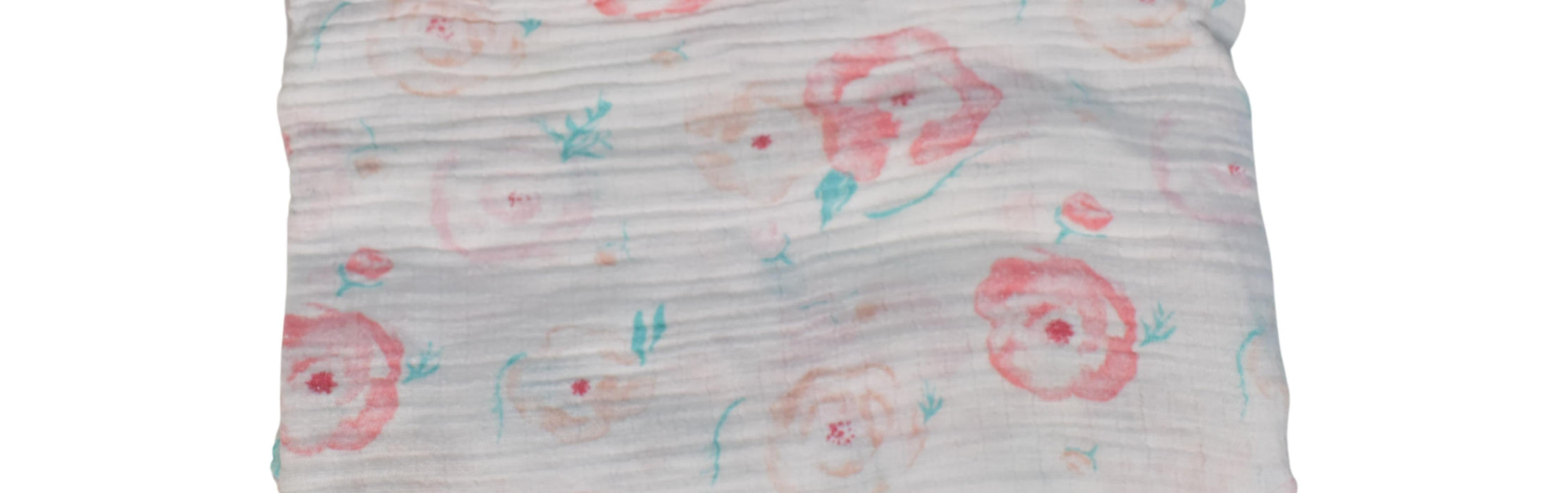 A White Swaddles from Aden & Anais in size O/S for neutral. (Front View)