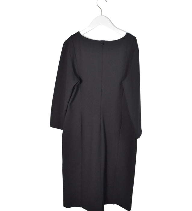 A Black Long Sleeve Dresses from Seraphine in size M for maternity. (Back View)