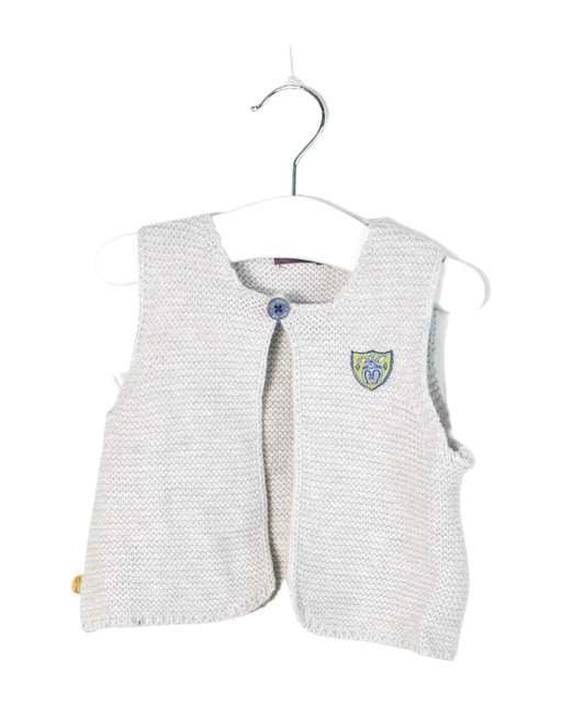 A Grey Cardigans from Sergent Major in size 0-3M for neutral. (Front View)