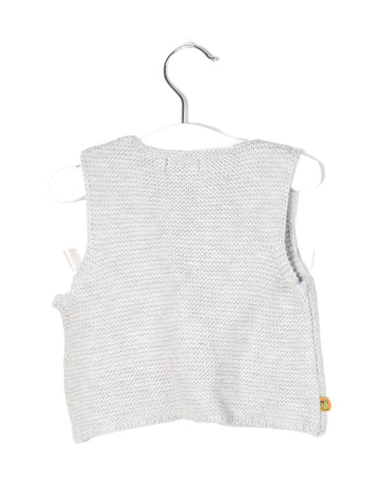 A Grey Cardigans from Sergent Major in size 0-3M for neutral. (Back View)
