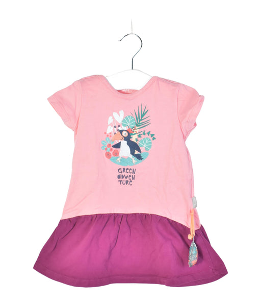 A Pink Short Sleeve Dresses from Sigikid in size 6-12M for girl. (Front View)