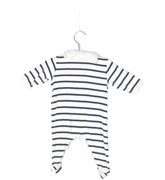 A White Long Sleeve Jumpsuits from Petit Bateau in size 3-6M for neutral. (Back View)
