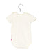 A Yellow Short Sleeve Bodysuits from bellybutton in size 0-3M for neutral. (Back View)