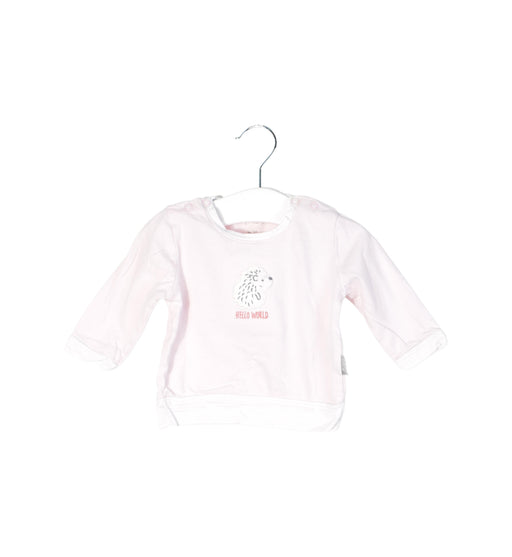 A Pink Long Sleeve Tops from Sigikid in size 0-3M for girl. (Front View)