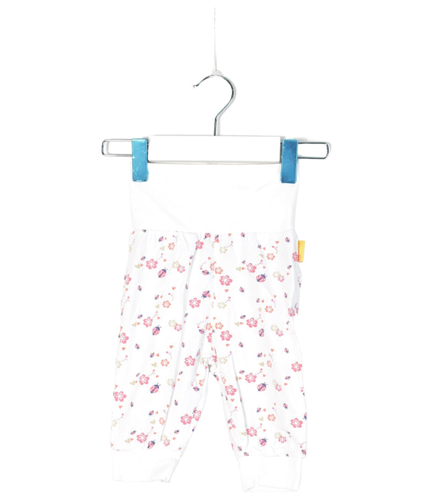 A White Sweatpants from Steiff in size 0-3M for neutral. (Front View)