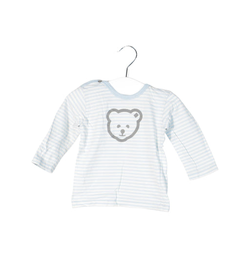 A Blue Long Sleeve Tops from Steiff in size 0-3M for neutral. (Front View)
