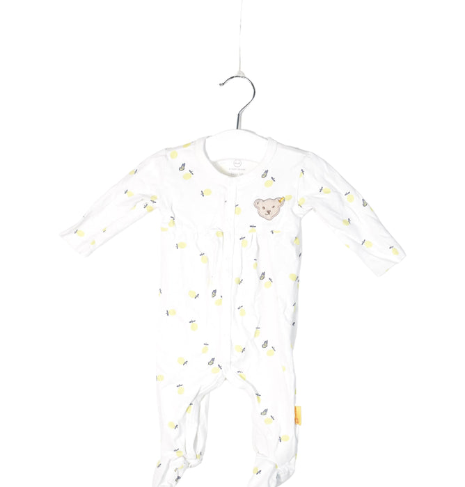 A White Long Sleeve Jumpsuits from Steiff in size 0-3M for neutral. (Back View)