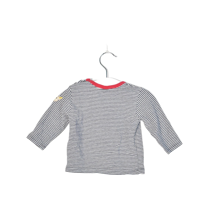 A Black Long Sleeve Tops from Steiff in size 0-3M for neutral. (Front View)