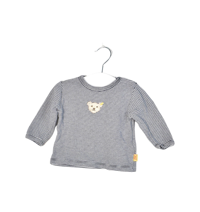 A Black Long Sleeve Tops from Steiff in size 0-3M for neutral. (Front View)