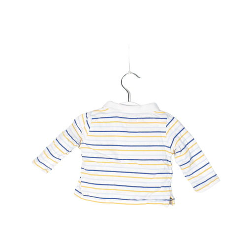 A White Long Sleeve Polos from Sergent Major in size 0-3M for boy. (Front View)