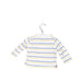 A White Long Sleeve Polos from Sergent Major in size 0-3M for boy. (Front View)