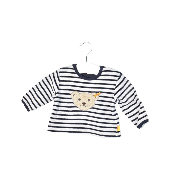 A Black Long Sleeve Tops from Steiff in size 0-3M for neutral. (Back View)