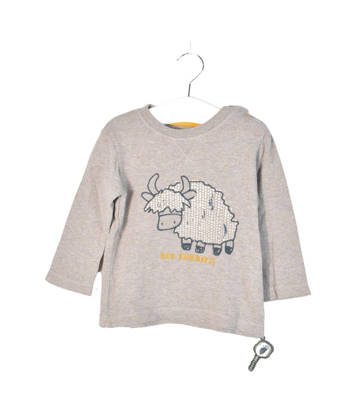 A Taupe Long Sleeve Tops from Sigikid in size 12-18M for neutral. (Back View)