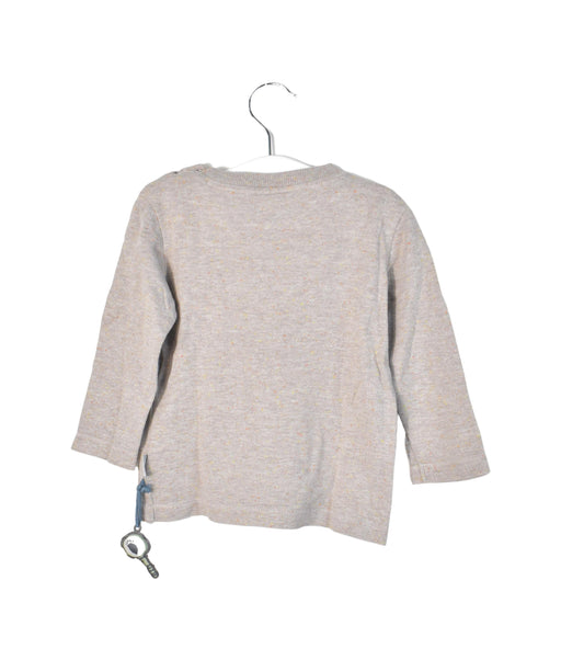 A Taupe Long Sleeve Tops from Sigikid in size 12-18M for neutral. (Front View)