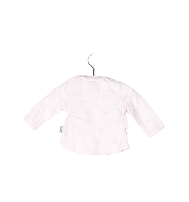 A Pink Long Sleeve Tops from Sigikid in size 0-3M for girl. (Back View)