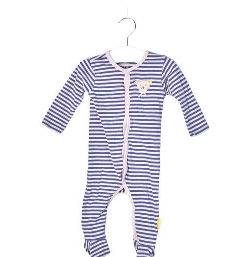 A Pink Long Sleeve Jumpsuits from Steiff in size 0-3M for girl. (Front View)