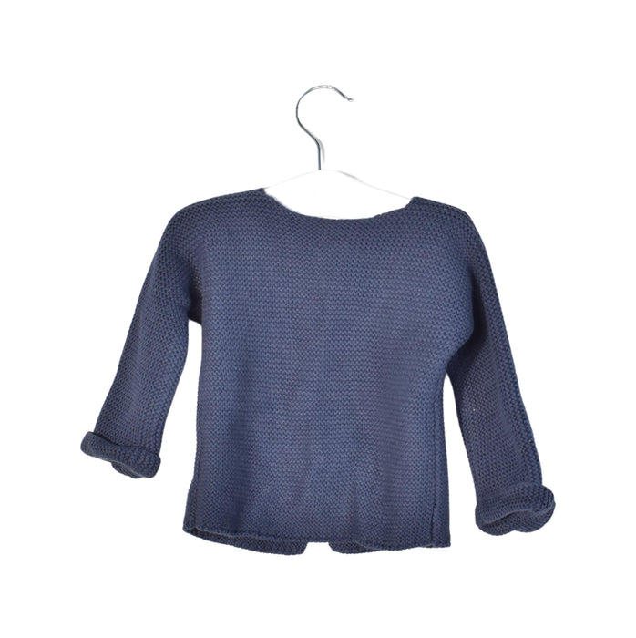 A Navy Cardigans from Petit Bateau in size 6-12M for neutral. (Back View)