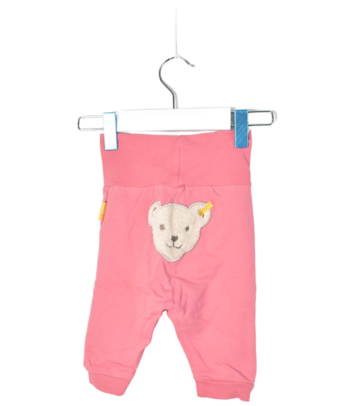 A Pink Sweatpants from Steiff in size 0-3M for girl. (Front View)