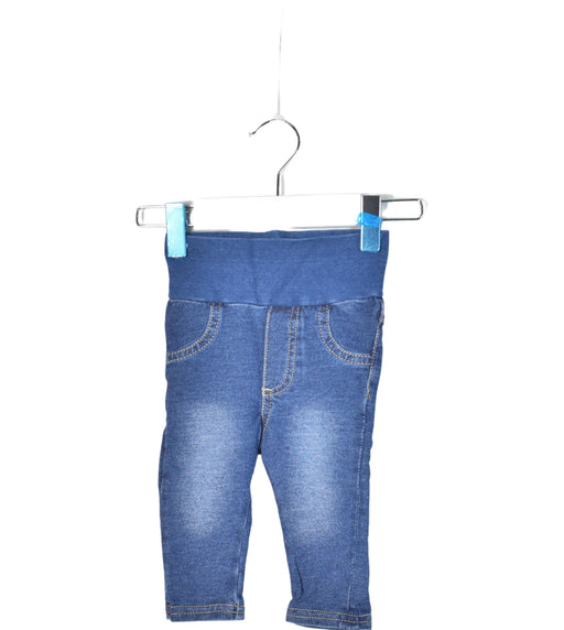 A Blue Casual Pants from Steiff in size 0-3M for boy. (Front View)