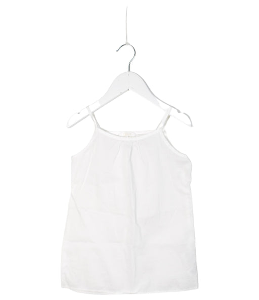 A White Sleeveless Tops from Chloe in size 4T for girl. (Front View)
