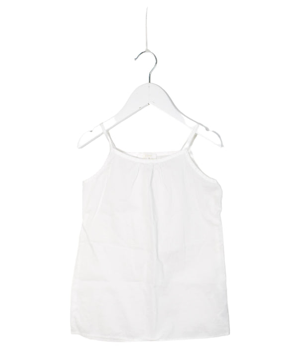 A White Sleeveless Tops from Chloe in size 4T for girl. (Front View)
