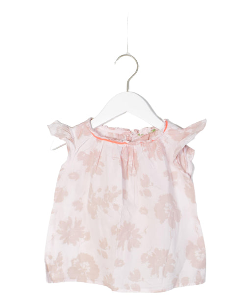 A Pink Sleeveless Tops from Bonpoint in size 4T for girl. (Front View)