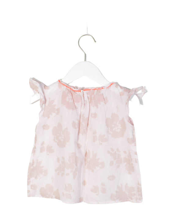 A Pink Sleeveless Tops from Bonpoint in size 4T for girl. (Back View)