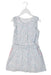 A Blue Sleeveless Dresses from Chloe in size 6T for girl. (Front View)