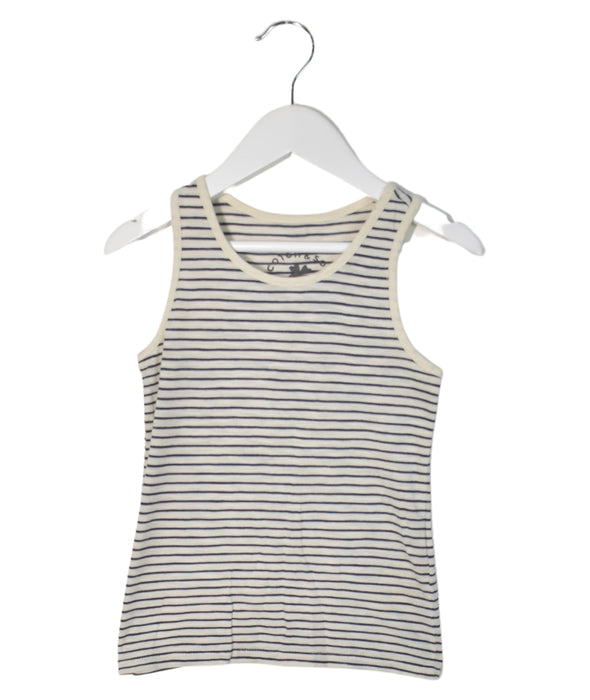 A Navy Sleeveless Tops from Scotch & Soda in size 4T for girl. (Front View)