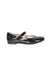 A Black Flats from Gusella in size 7Y for girl. (Front View)