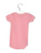 A Pink Short Sleeve Bodysuits from Petit Bateau in size 0-3M for girl. (Back View)