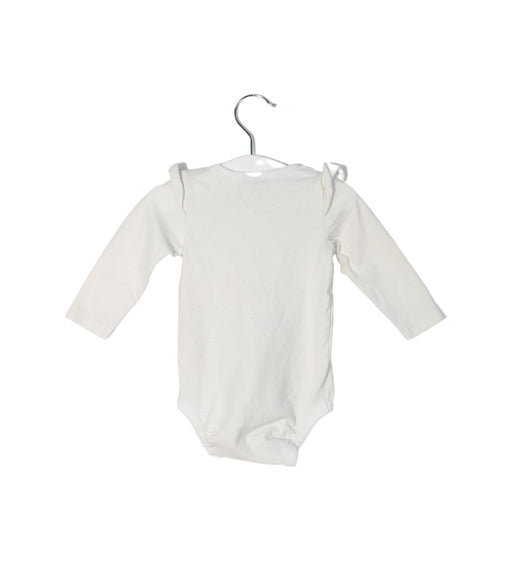A White Long Sleeve Bodysuits from Lindex in size 3-6M for girl. (Front View)