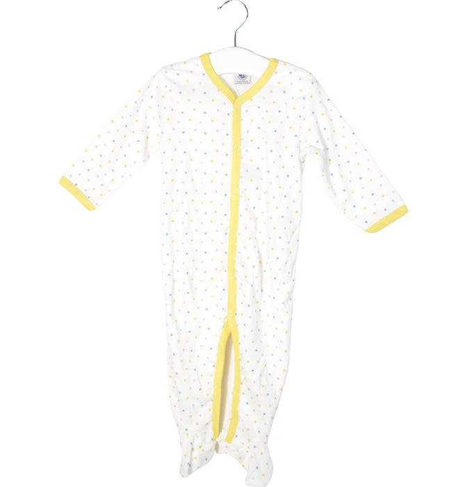 A White Long Sleeve Jumpsuits from Petit Bateau in size 6-12M for neutral. (Front View)