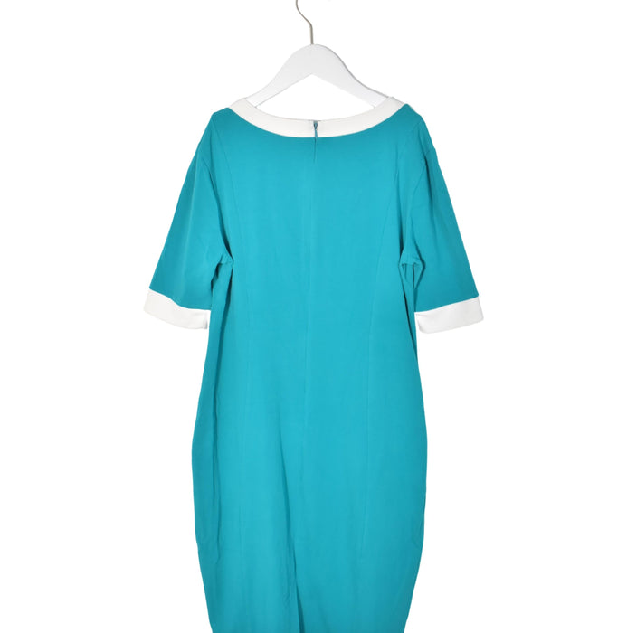 A Green Short Sleeve Dresses from Momo Maternity in size M for maternity. (Back View)