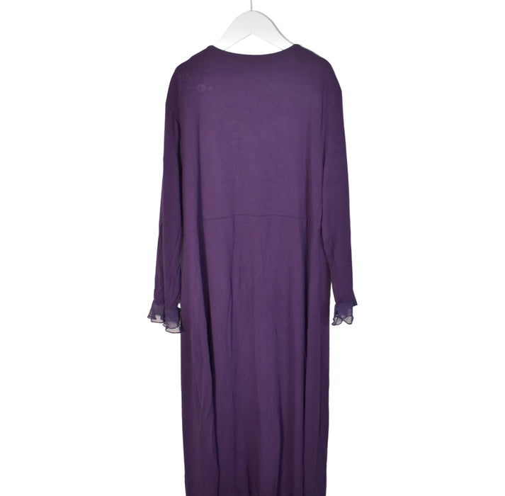 A Purple Long Sleeve Dresses from Seraphine in size M for maternity. (Back View)