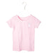 A Pink Short Sleeve T Shirts from Chicco in size 7Y for girl. (Front View)
