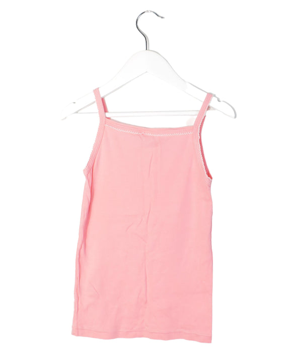 A Pink Sleeveless Tops from Petit Bateau in size 8Y for girl. (Front View)
