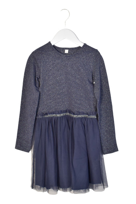A Navy Long Sleeve Dresses from Esprit in size 9Y for girl. (Back View)