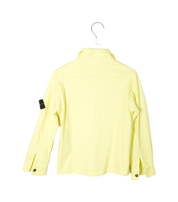 A Yellow Shirts from Stone Island in size 5T for neutral. (Back View)