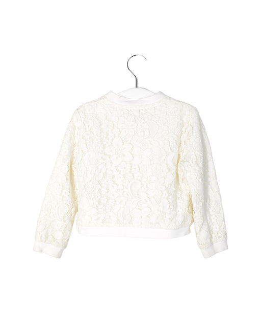 A White Lightweight Jackets from Sarabanda in size 18-24M for girl. (Front View)