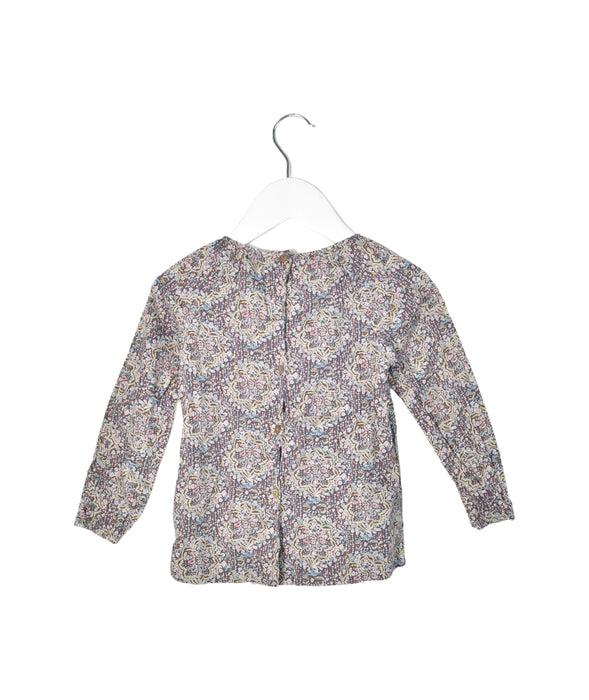 A Multicolour Long Sleeve Tops from Les Enfantines in size 18-24M for girl. (Back View)