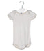 A Grey Short Sleeve Bodysuits from Petit Bateau in size 6-12M for neutral. (Front View)